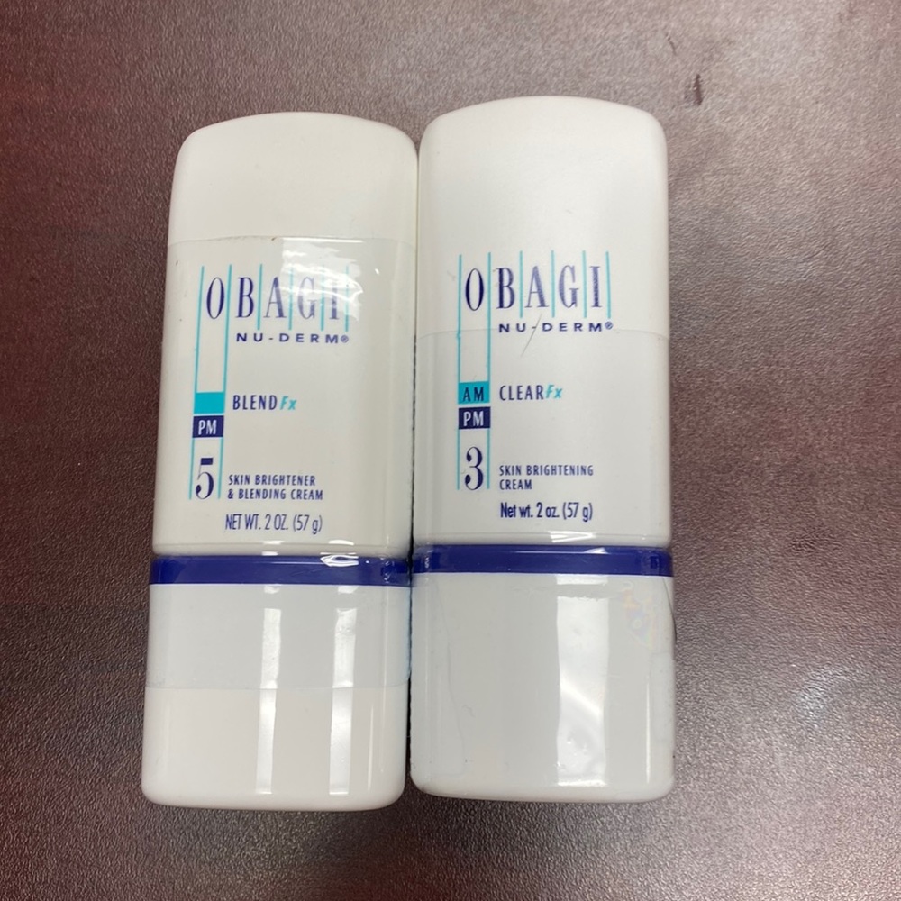 Brand new and sealed Obagi Nu-Derm set of #3  Clear fx and #5 Blend fx. 2oz each